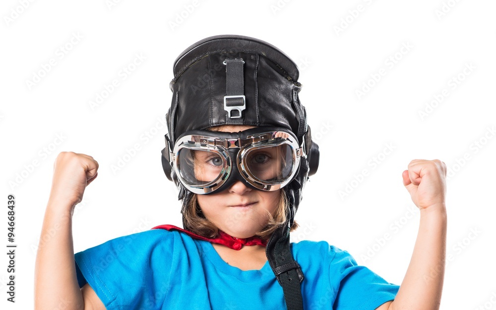 Kid dressed like superhero Kid dressed like superhero