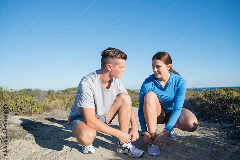 Fototapeta premium Morning run
