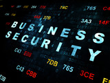 Security concept: Business Security on Digital background