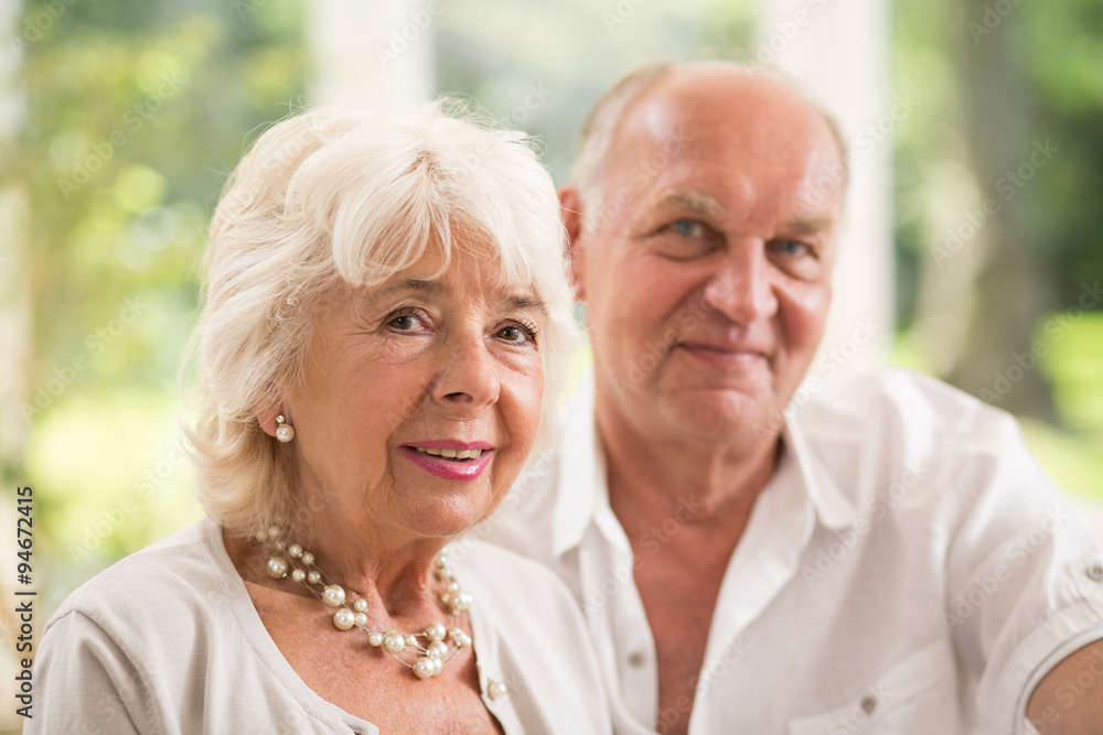 Elderly couple in love Elderly couple in love