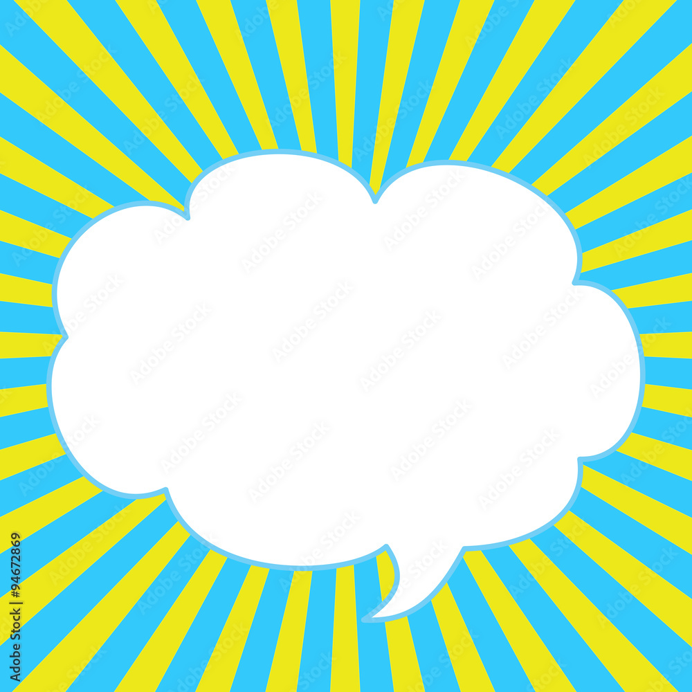 Sunburst radial background with empty space cloud. Sunburst radial background with empty space cloud.