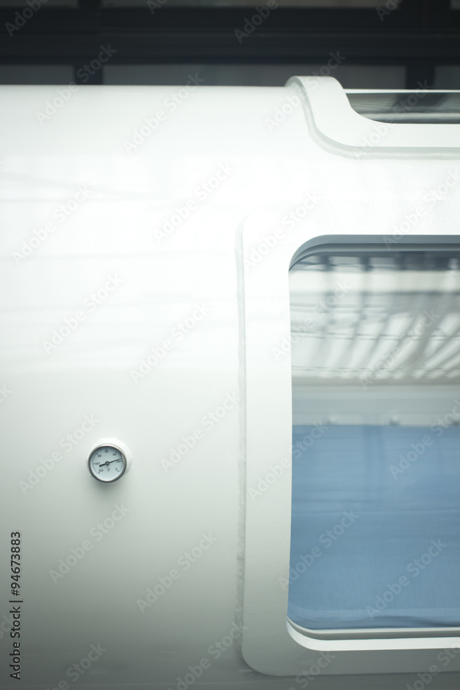 Fototapeta premium HBOT Hyperbaric Oxygen Therapy treatment chamber