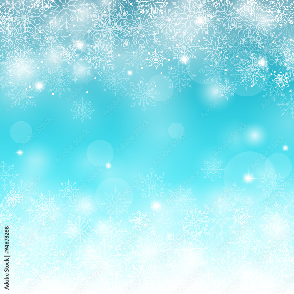 Beautiful Collection of Snow Flakes Isolated in White Background for Winter Season. Vector Illustration
