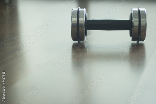 Dumbbell gym metal weights in gym health club