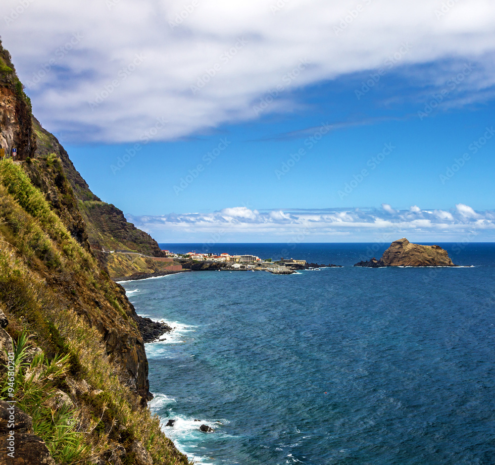 Madeira island seascape, Portu Moniz, Portugal Madeira island seascape, Portu Moniz, Portugal