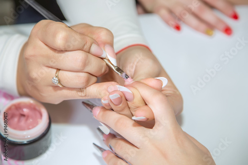 Nail creation the beauty salon