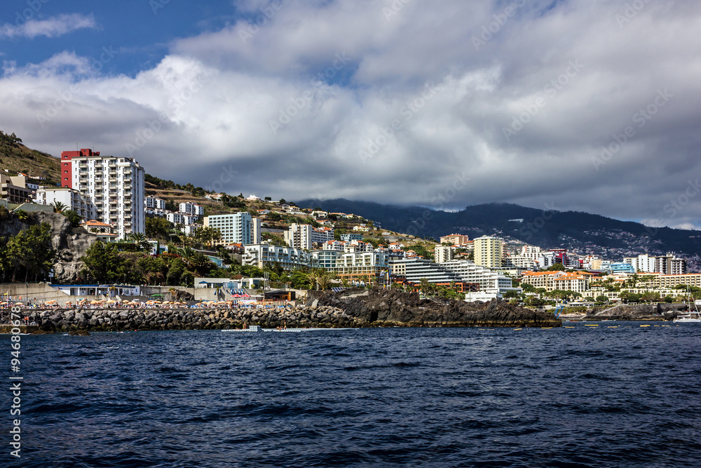 Funchal seafront, Madeira island, Portugal