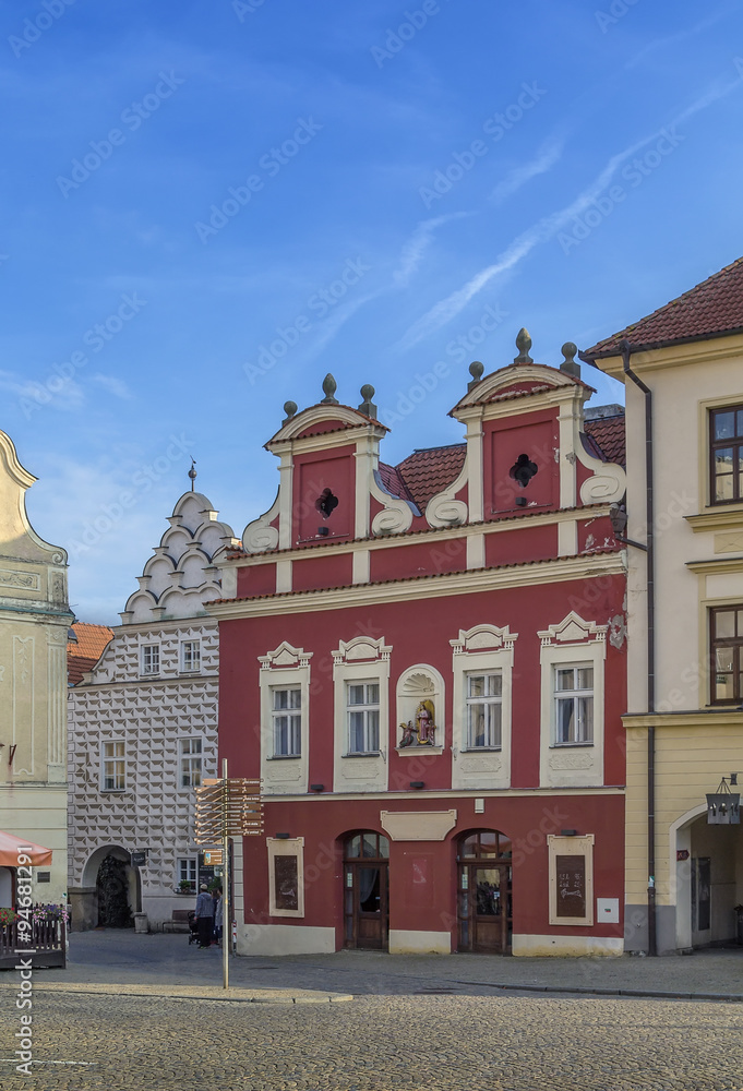 historic houses, Tabor, Czech Republic