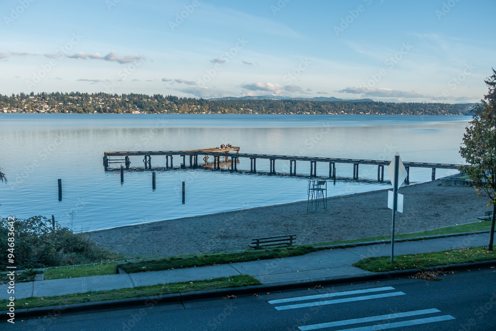 Obraz premium Lake Washington - Pier 3