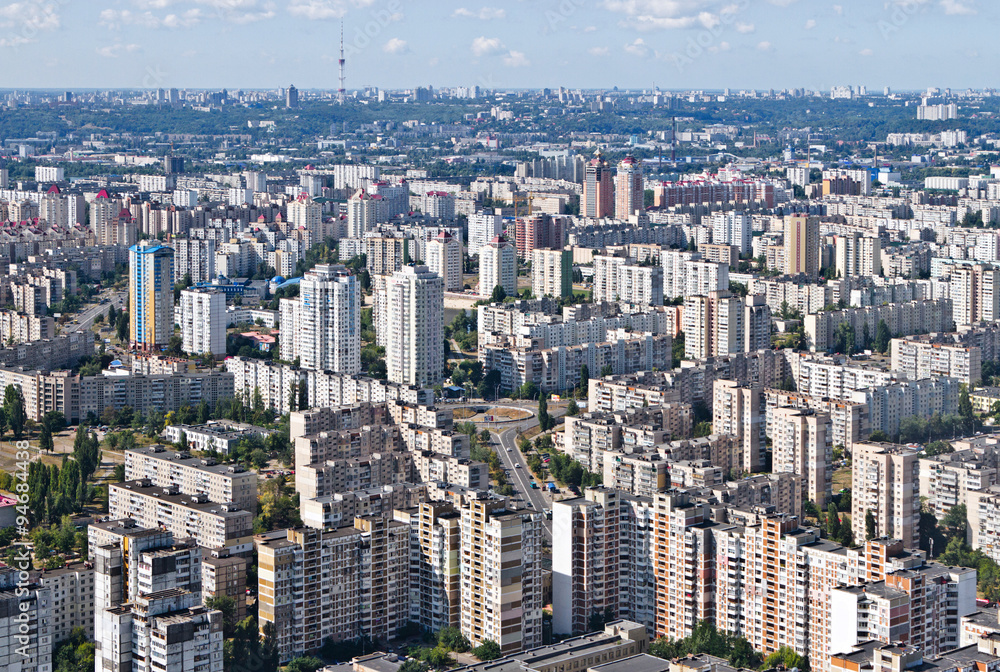 Housing estate in Kiev, Ukraine