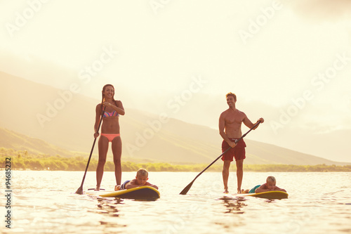Photography Family Stand Up Paddling