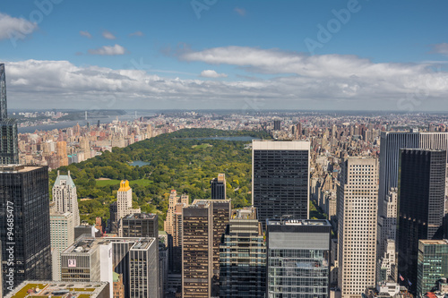 Blick Rockefeller Center   ber den Central Park  New York