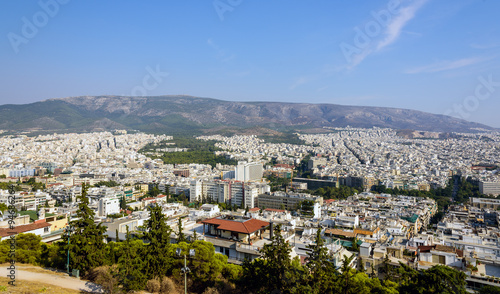 View of Athens from Mount Lycabettus, Greece. © gorelovs