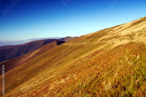 Paints fantastic fall in the Carpathian Mountains