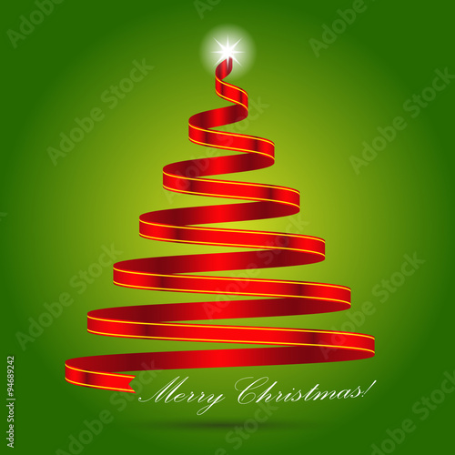 Albero natalizio di nastro