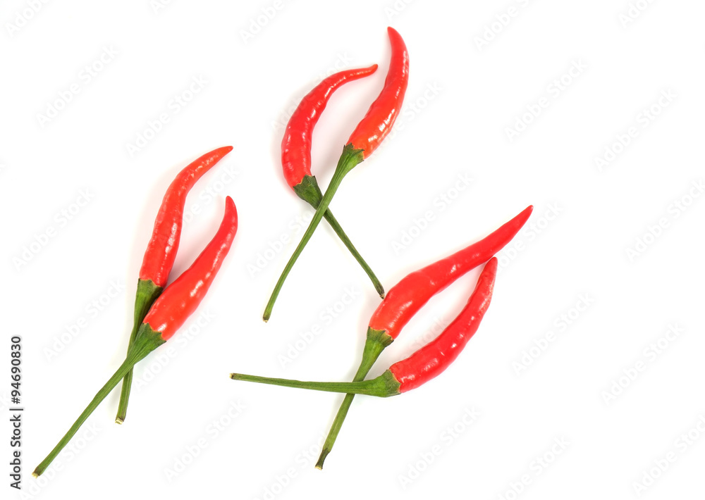 Hot red chili/Hot red chili on white background. Hot red chili/Hot red chili on white background.
