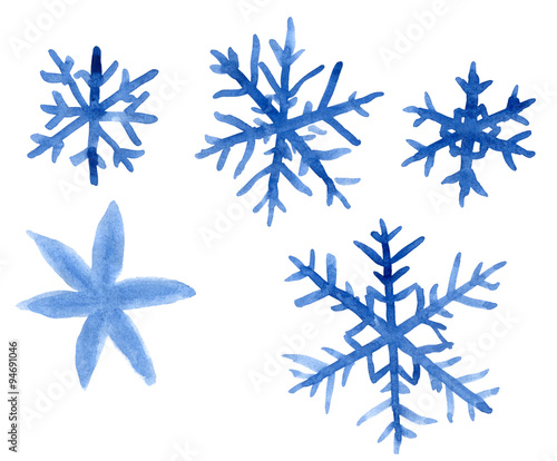 Snowflake watercolor