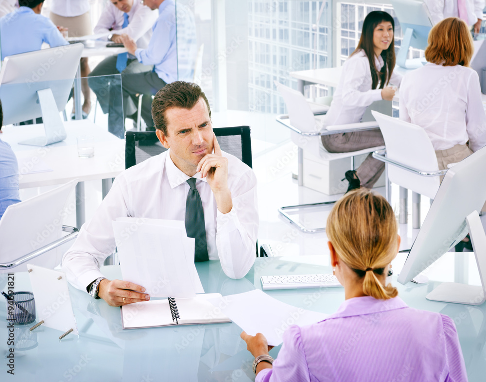 Group of Business People Working Office Meeting Concept