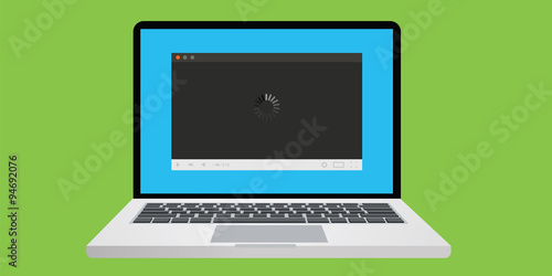 computer buffering video loading to play