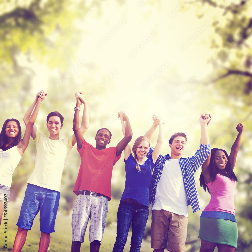 Students Friendship Team Relaxation Holiday Concept