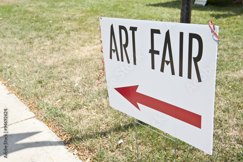 Art Fair sign