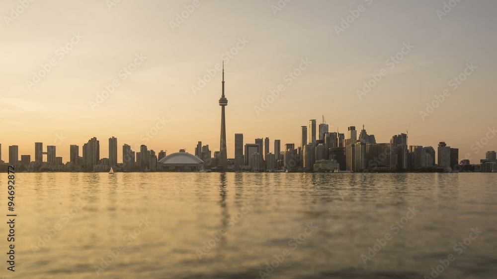 Sunset in Toronto - Day to Night Transition Sunset in Toronto - Day to Night Transition