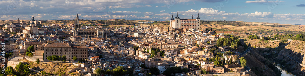 Panoramic view of Toledo city in Spain