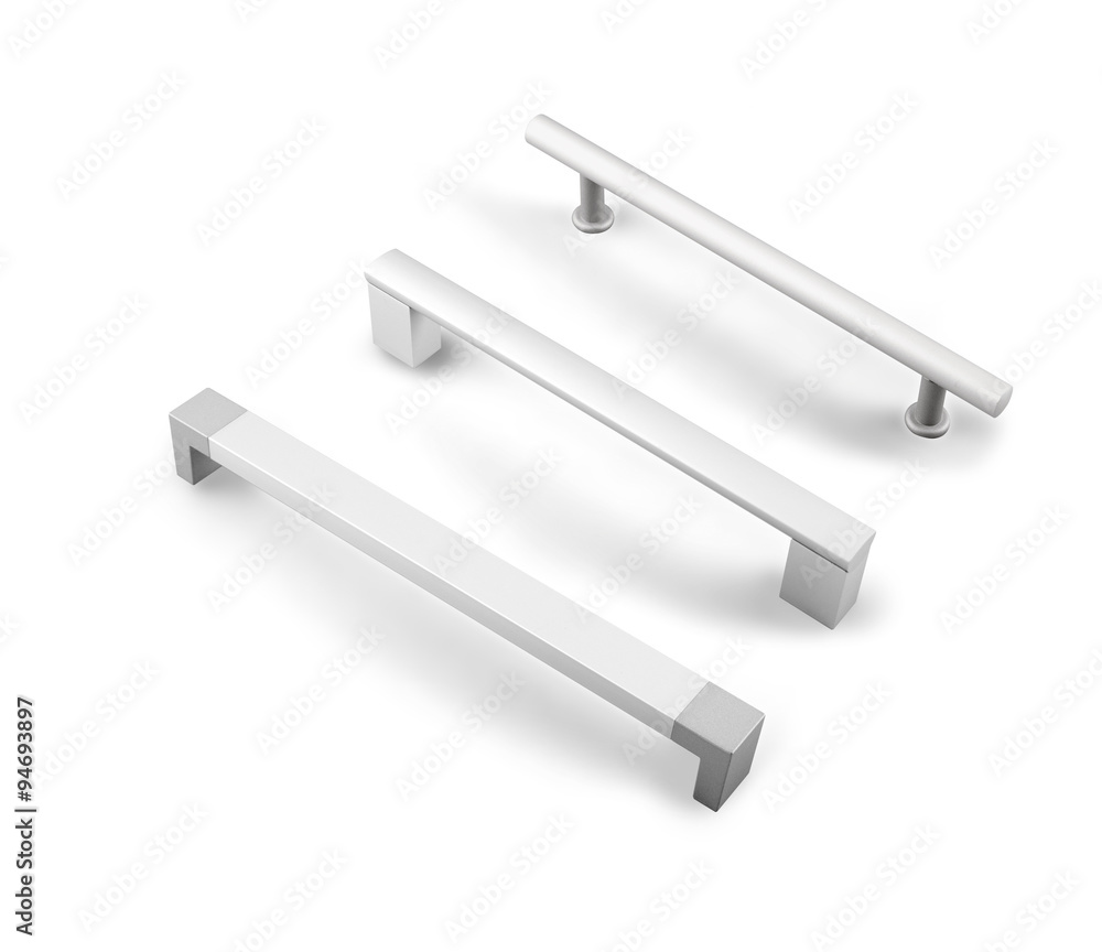 different furniture accessories - door furniture handles isolate different furniture accessories - door furniture handles isolate