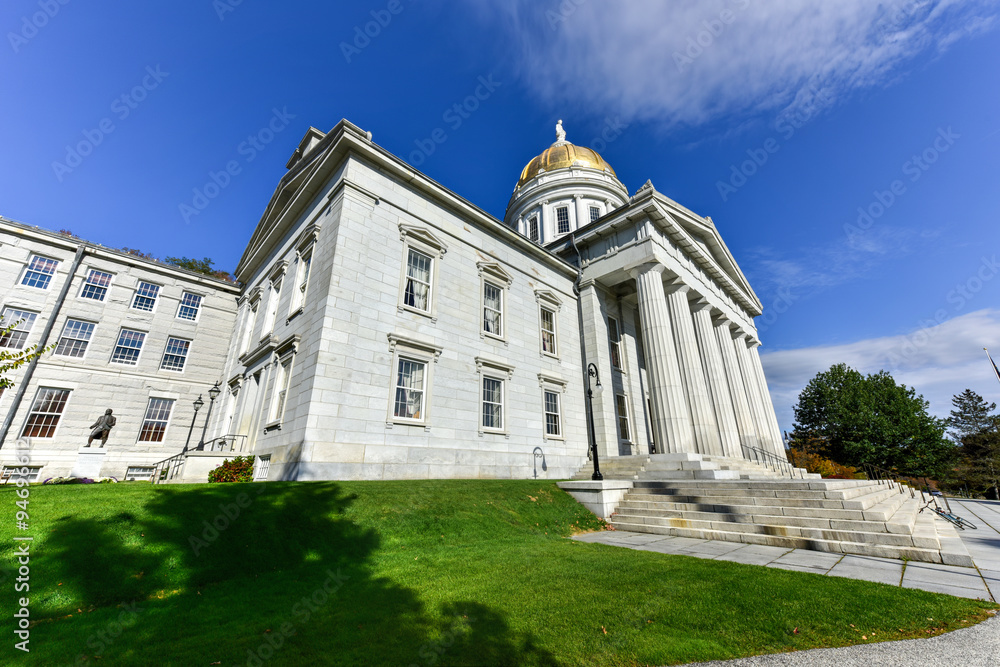 The State Capitol Building in Montpelier Vermont, USA