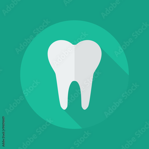 Medical Flat Icon. Dentistry symbol
