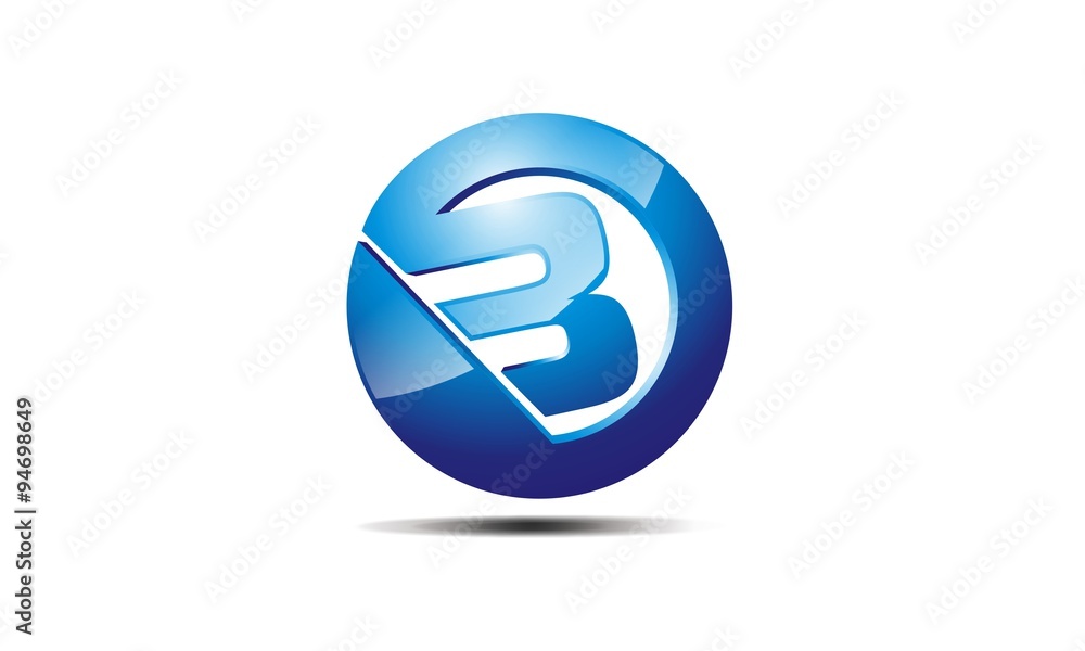 logo B 3D logo B 3D