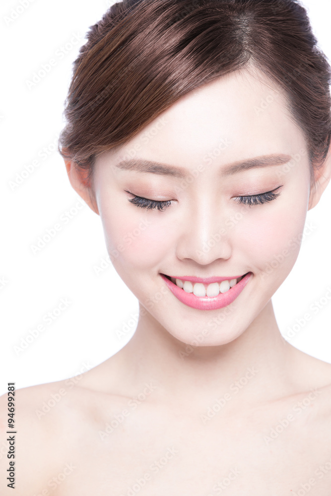 beautiful Skin care woman Face