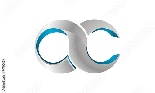 oc,cc 3D logo modern