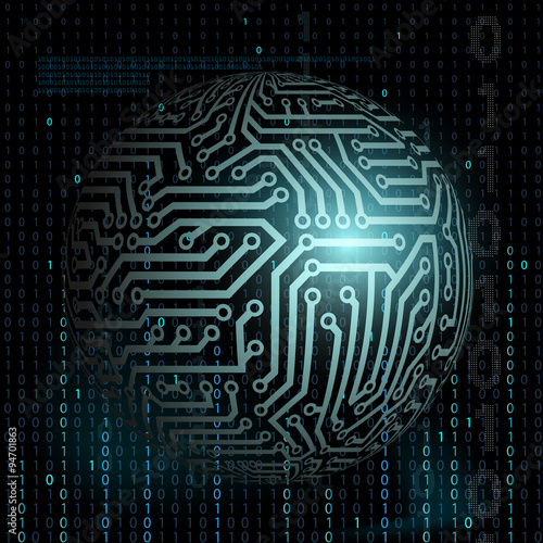 Digital technology background.