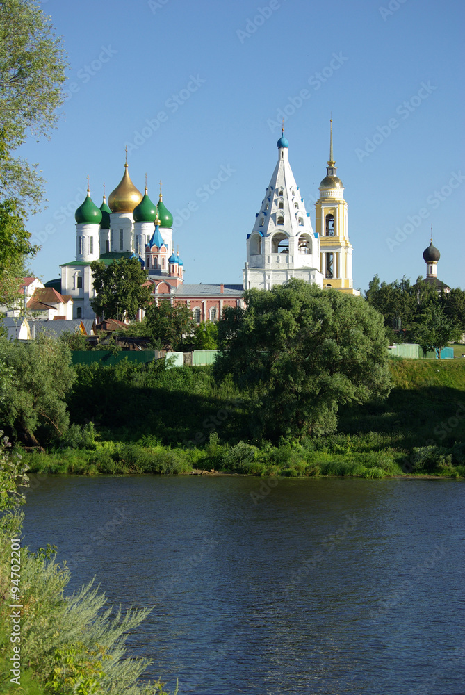 View of historical center in Kolomna from the river