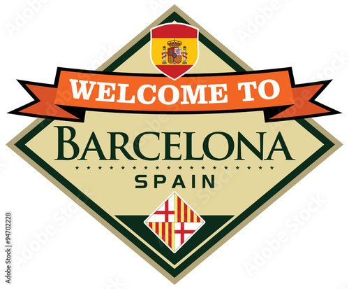 barcelona spain sticker