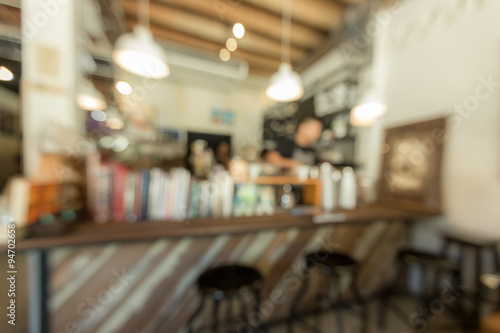 Abstract blurred background cafe