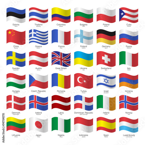 World flags collection
