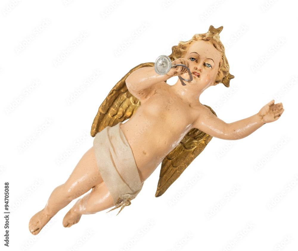 Fototapeta premium alte antike weihnachtsengel, engel, putto, weihnachten