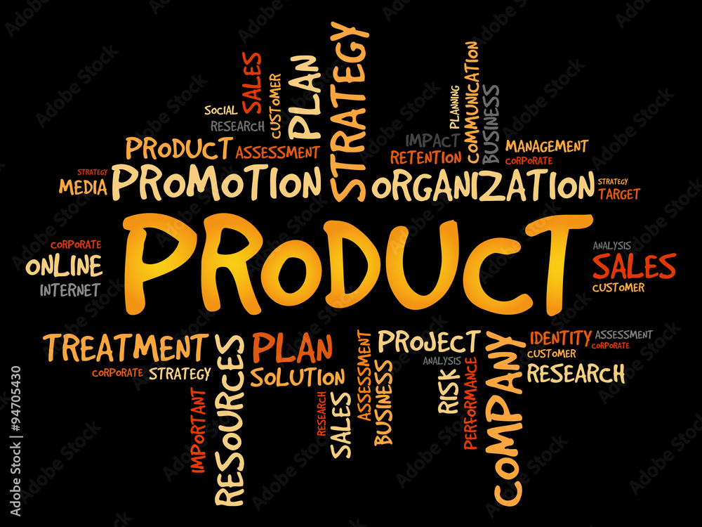 Obraz premium PRODUCT word cloud, business concept