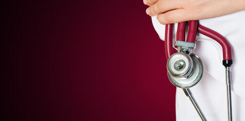 Medical red background