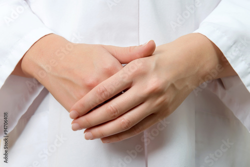 Female doctor hand