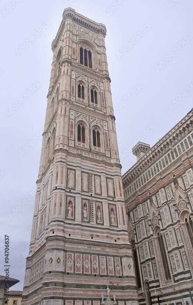 The bell tower of Santa Maria del Fiore in Florance