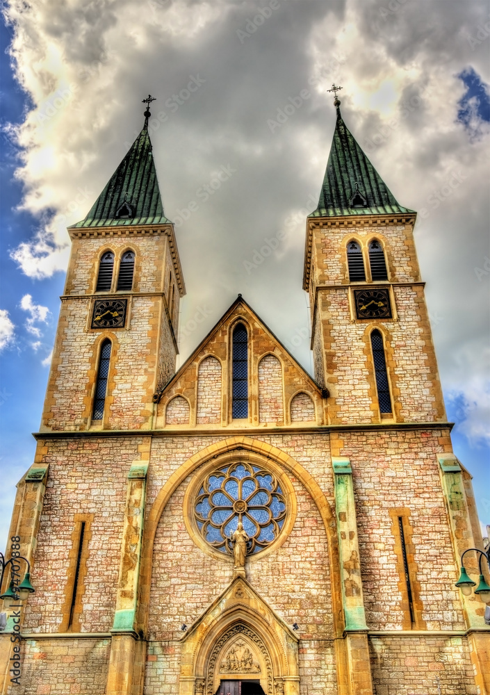 The Sacred Heart Cathedral in Sarajevo - Bosnia and Herzegovina