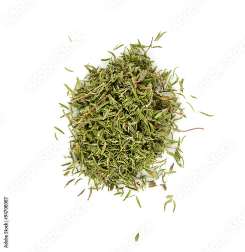 dried thyme isolated on white