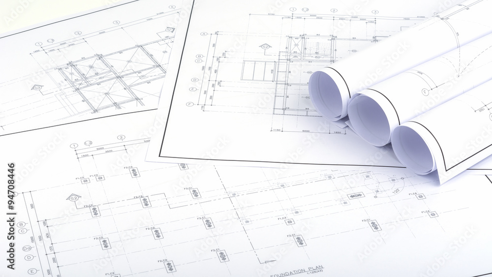 Drawing on the background and structure plans. Drawing on the background and structure plans.