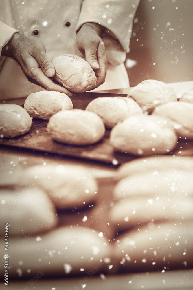 Composite image of snow Composite image of snow