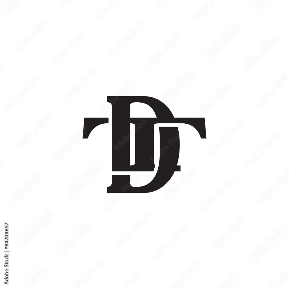 Letter T and D monogram logo Letter T and D monogram logo