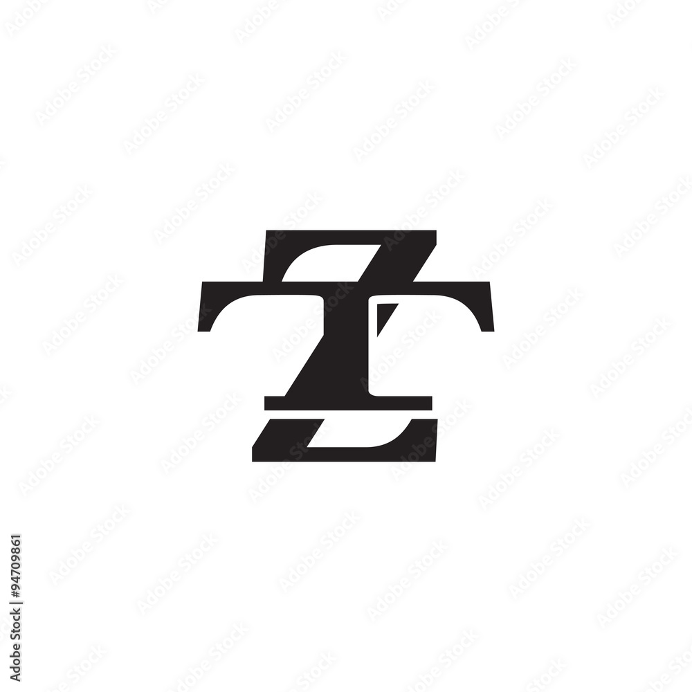 Letter T and Z monogram logo Letter T and Z monogram logo