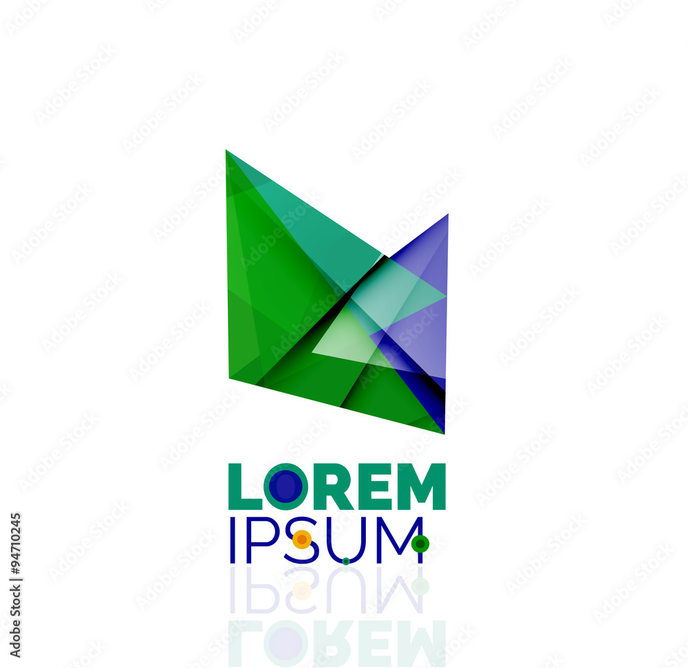 Logo, abstract geometric business icon Logo, abstract geometric business icon